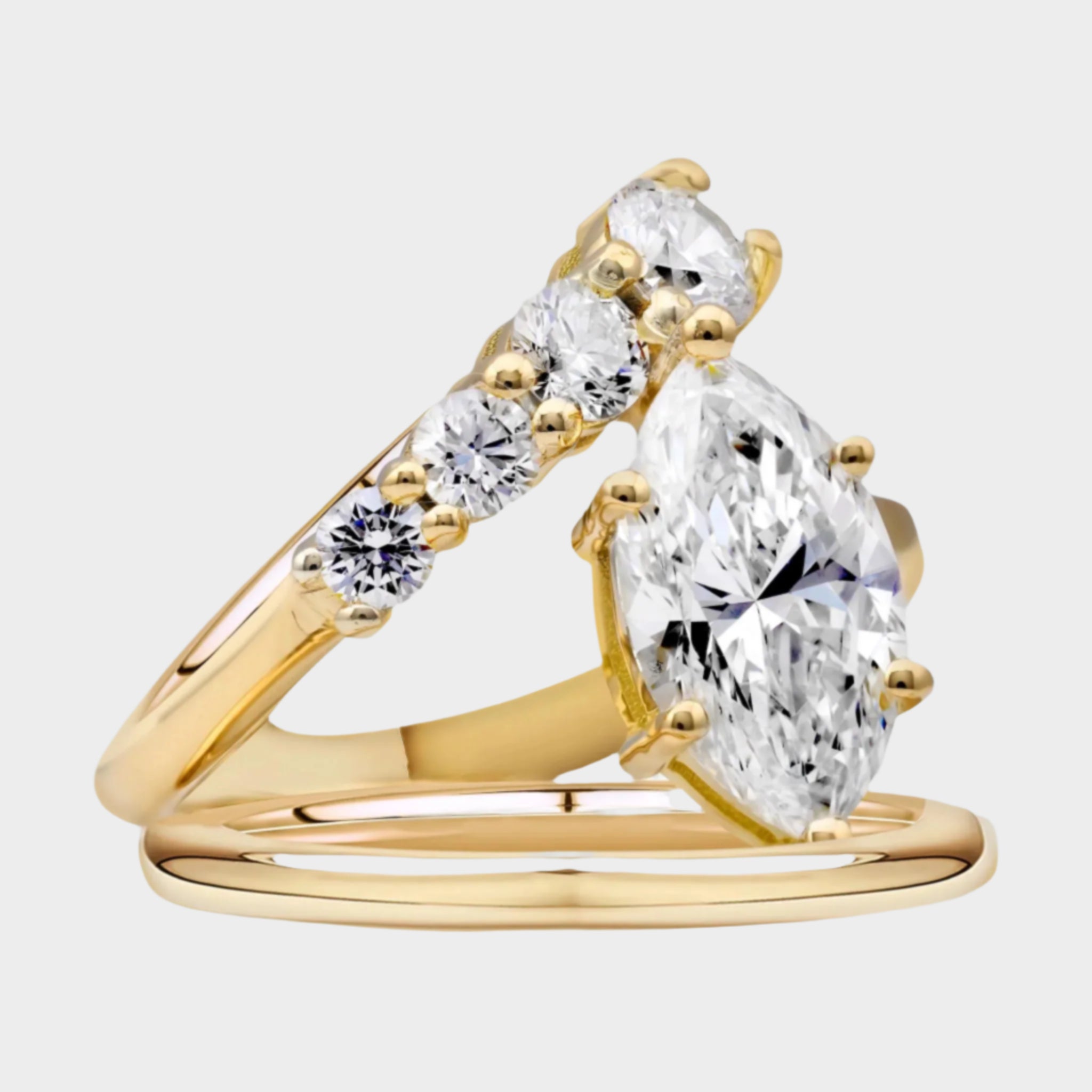Marquise with Graduated Diamonds