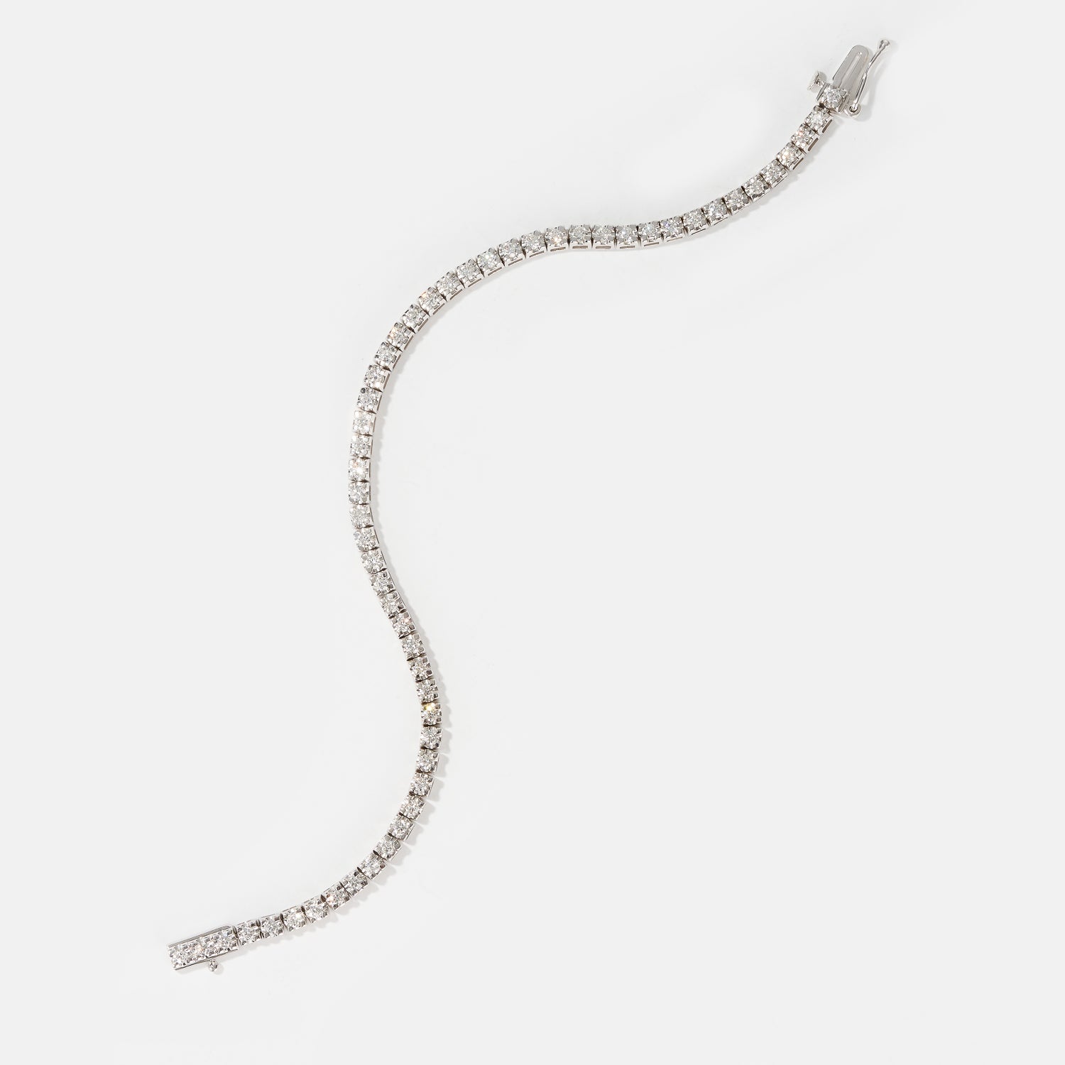 Classic White Gold Tennis Bracelet