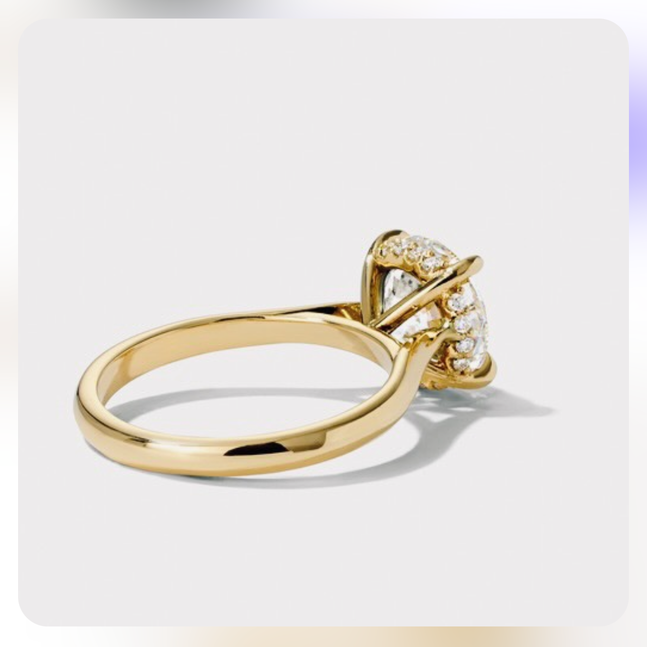 Hidden Halo engagement ring