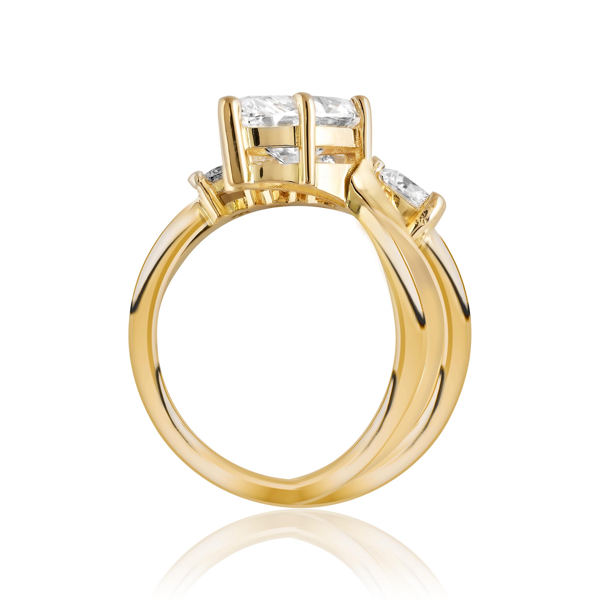 Marquise with Graduated Diamonds