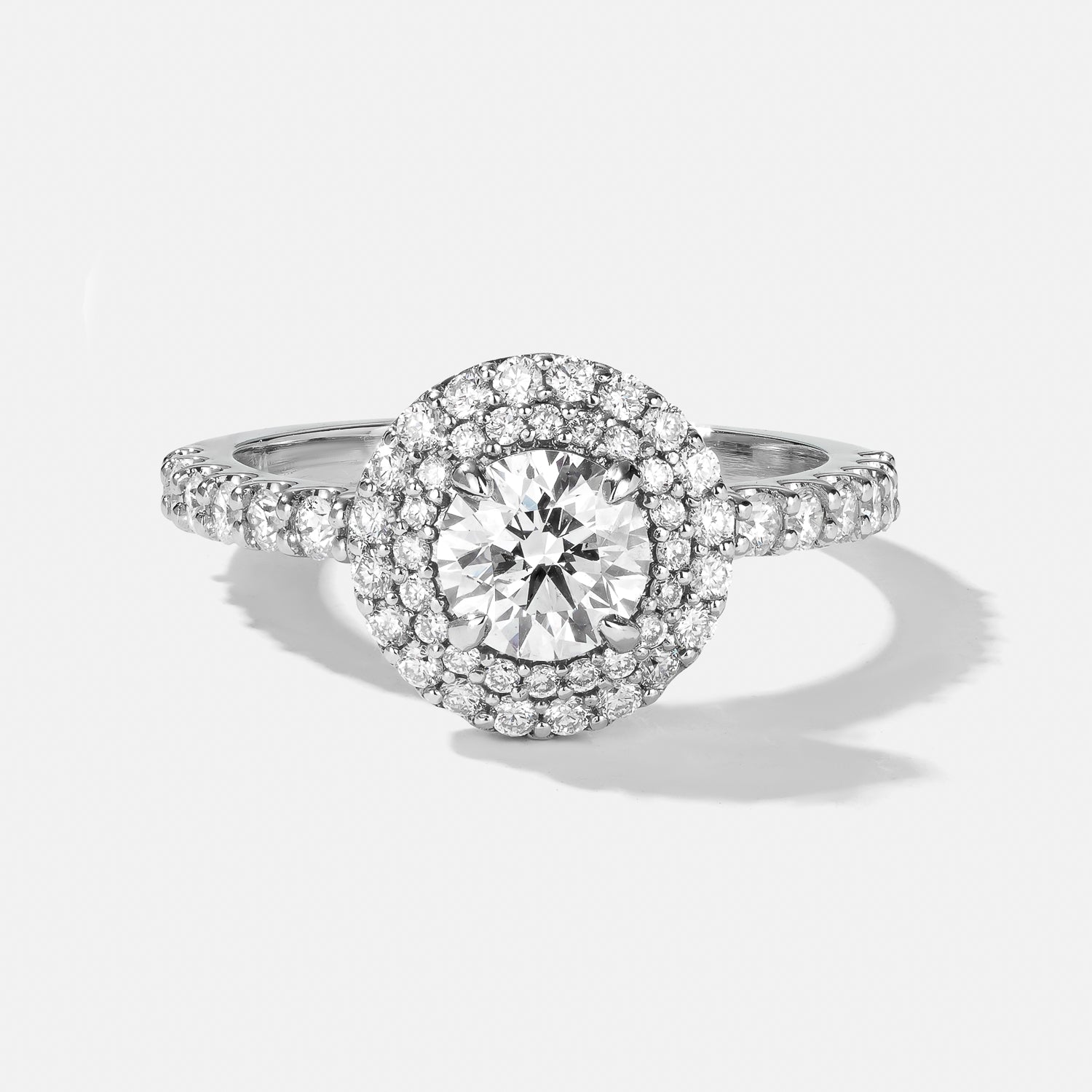 Double Halo Engagement ring